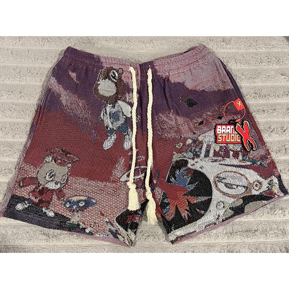 Brand X Lil Uzi Vert Tapestry Shorts Men’s XL NWT Graphic Hip Hop Streetwear